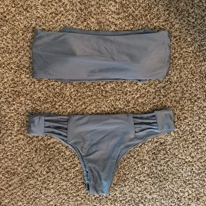COPY - Shiny Blue/Teal Bikini Size L/XL